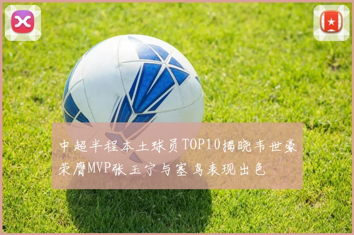 中超半程本土球员TOP10揭晓韦世豪荣膺MVP张玉宁与塞鸟表现出色